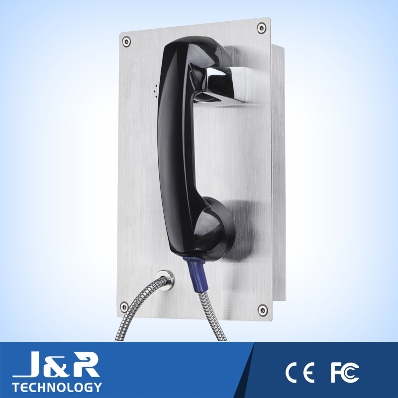 Téléphone de banque à combiné anti-vandalisme en acier inoxydable JR208-CB-IW JR208-CB-IW Stainless Steel Anti Vandal Handset Bank Telephone