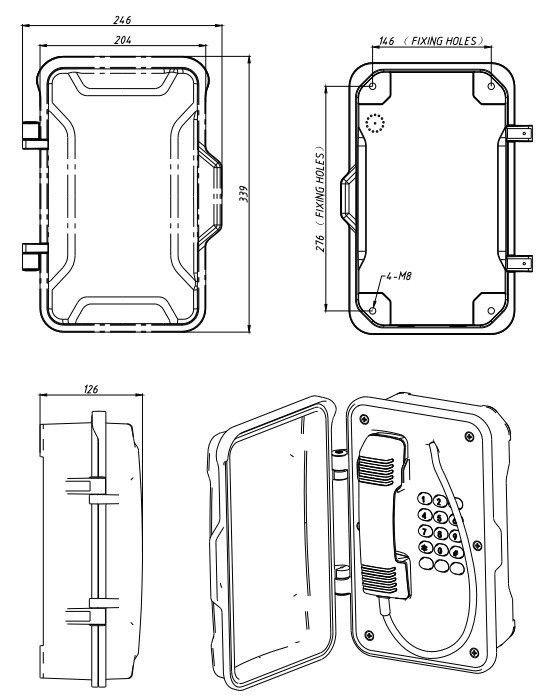 Fixed Explosion Proof Telephone Zone 1 1
